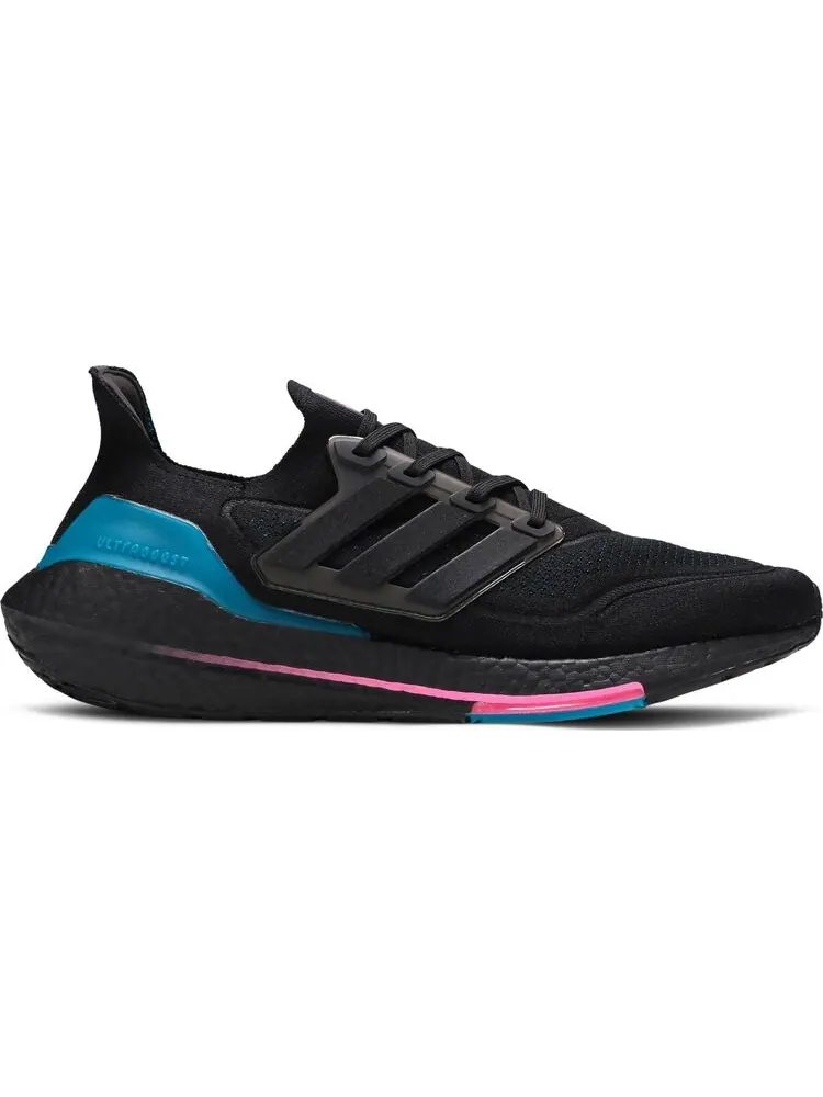 Кроссовки Adidas UltraBoost 21 'Black Active Teal' — изображение 1 из 8, черный