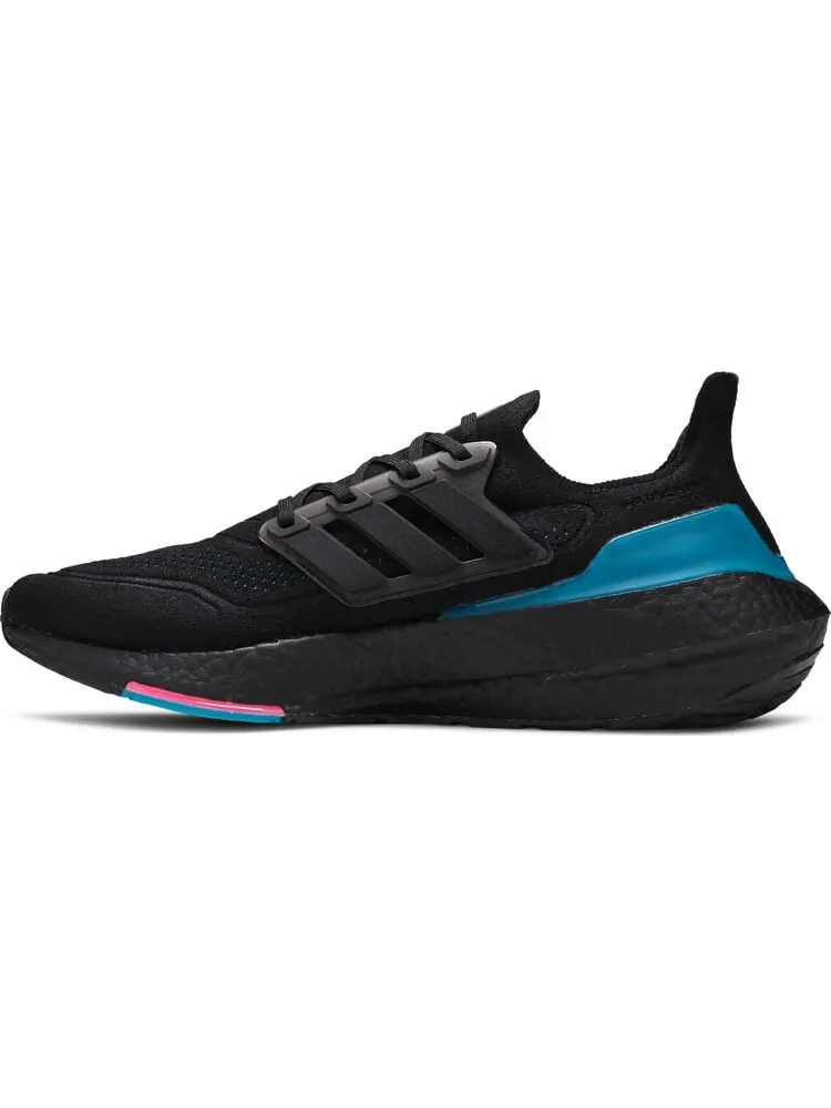Кроссовки Adidas UltraBoost 21 'Black Active Teal' — изображение 3 из 8, черный
