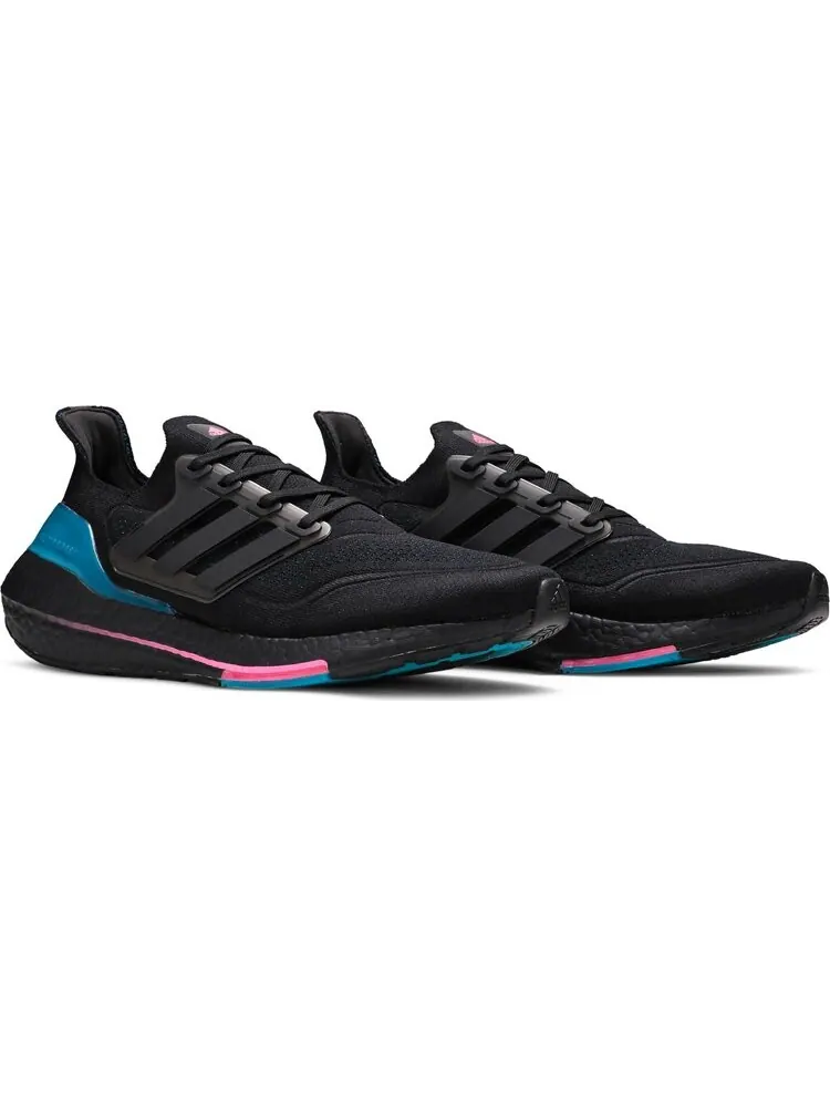 Кроссовки Adidas UltraBoost 21 'Black Active Teal' — изображение 8 из 8, черный