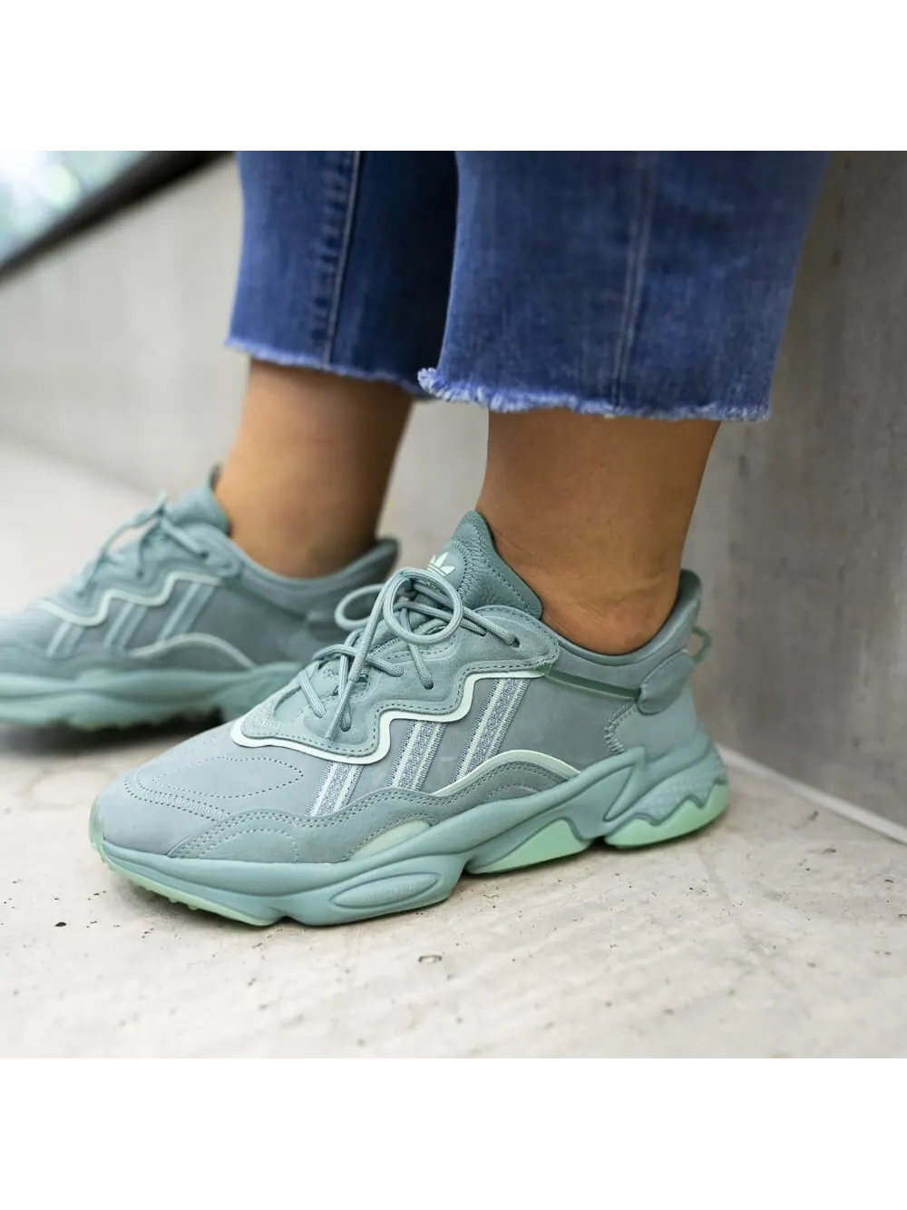 Кроссовки Adidas Originals Ozweego Vapor Steel — изображение 2 из 9, бирюзовый