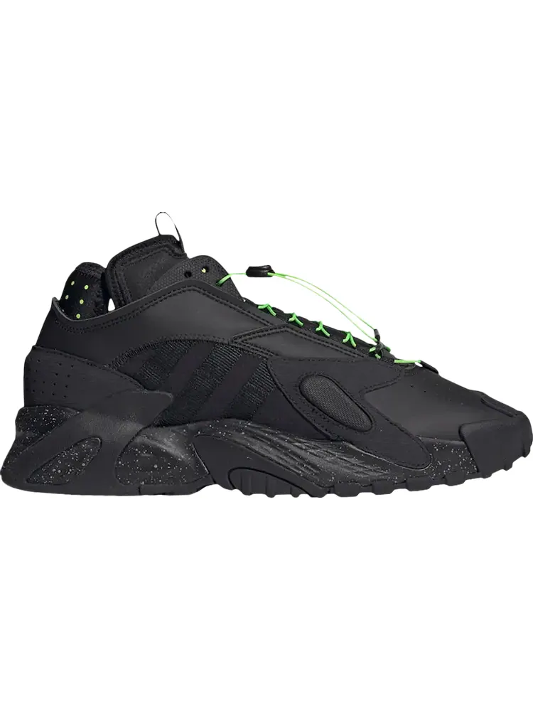 Кроссовки Adidas Streetball 'Black Solar Green' — изображение 1 из 1, черный