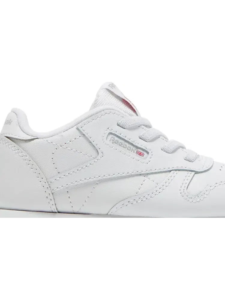 Кроссовки classic leather toddler 'triple white' Reebok — изображение 2 из 8, белый