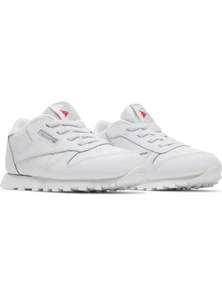 Кроссовки classic leather toddler 'triple white' Reebok — изображение 8 из 8, белый