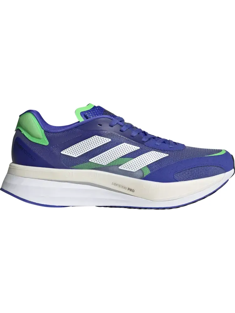 Кроссовки Adidas Adizero Boston 10 'Sonic Ink Screaming Green' — изображение 1 из 1, фиолетовый