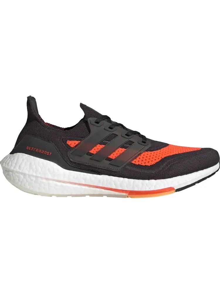 Кроссовки Adidas UltraBoost 21 Carbon Solar Red — изображение 1 из 1, черный