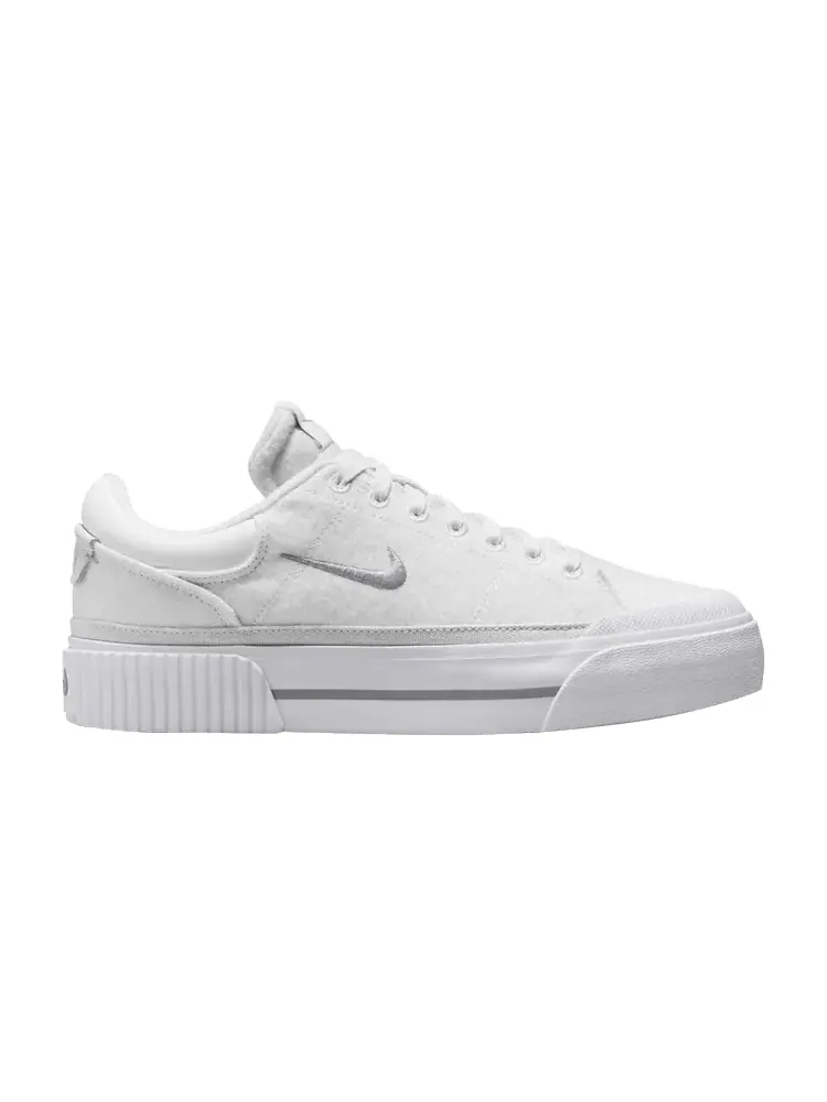 Кроссовки Nike Wmns Court Legacy Lift White Light Smoke Grey — изображение 1 из 1, белый светлый серый
