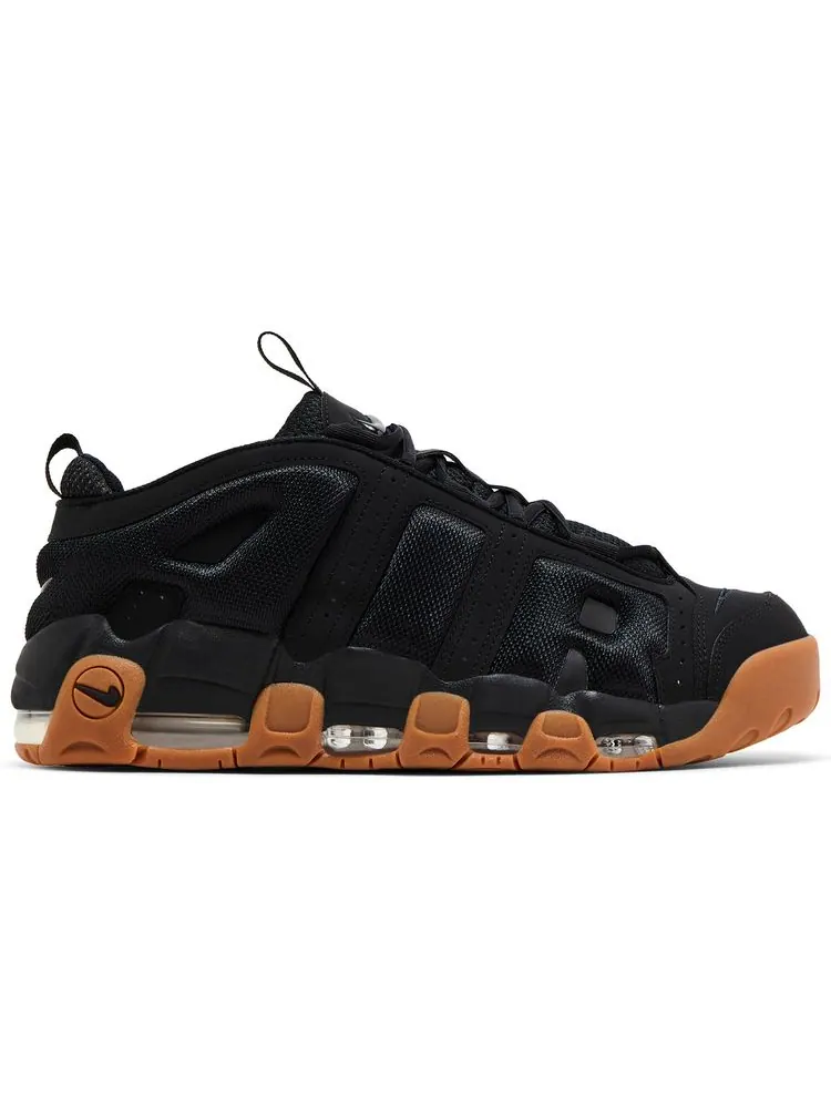 Кроссовки Nike Air More Uptempo Low 'Black Gum' — изображение 1 из 4, черный