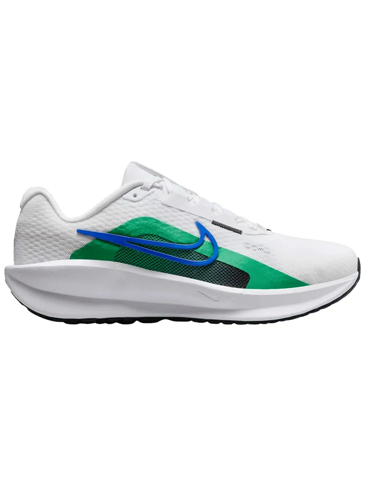 Кроссовки Nike Wmns Downshifter 13 Extra Wide 'White Stadium Green Racer Blue' — изображение 1 из 1, белый зеленый синий