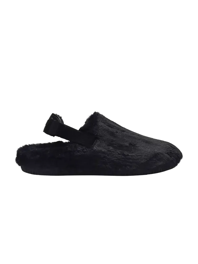 Кроссовки Wmns Calm Mule SE 'Triple Black Fur' — изображение 1 из 1, черный