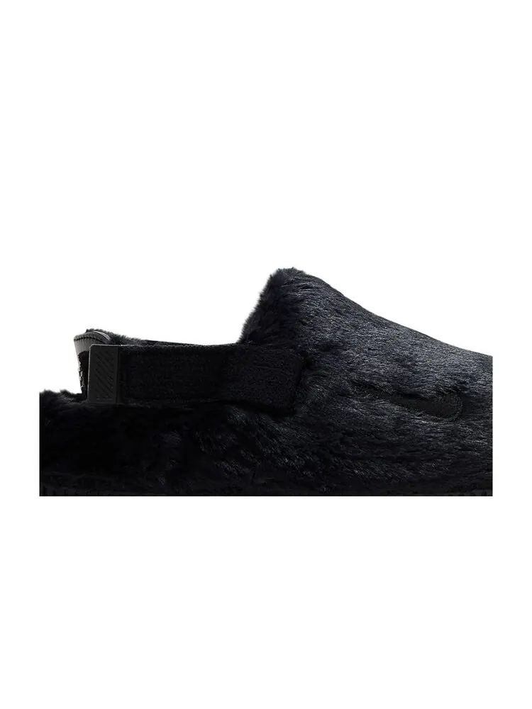 Мюли Nike Wmns Calm Mule SE Triple Black Fur — изображение 2 из 6, черный