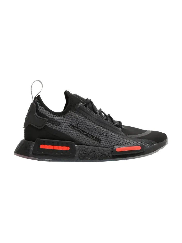 Кроссовки adidas NMD_R1 Spectoo 'Black Solar Red' — изображение 1 из 9, черный/серый/красный