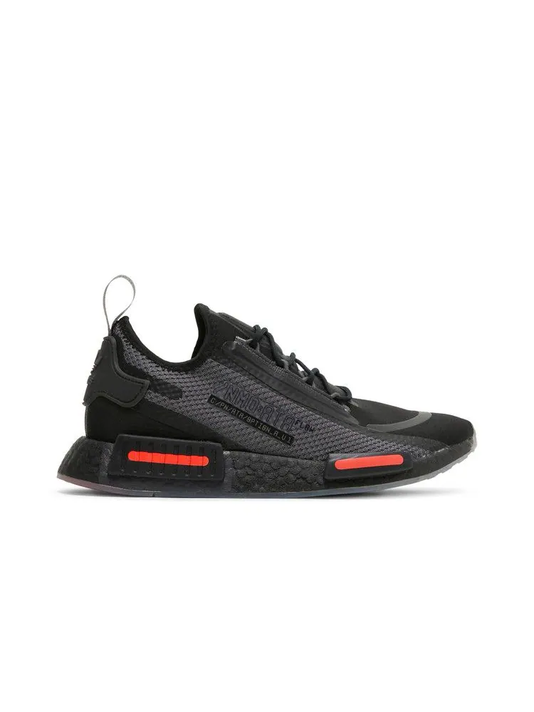 Кроссовки adidas NMD_R1 Spectoo 'Black Solar Red' — изображение 2 из 9, черный/серый/красный