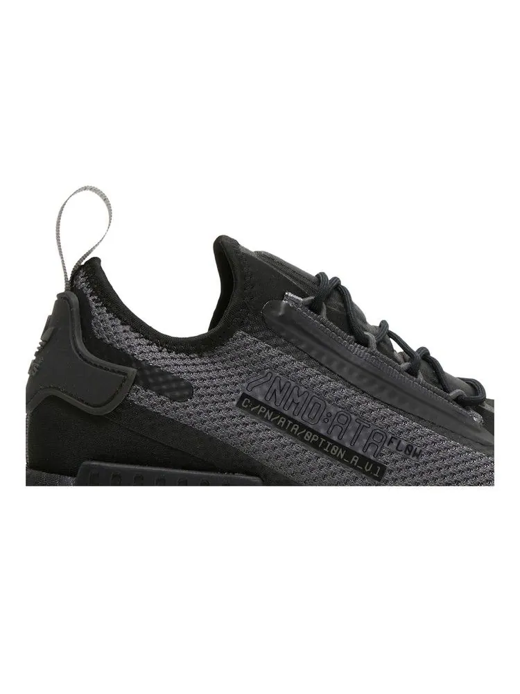 Кроссовки adidas NMD_R1 Spectoo 'Black Solar Red' — изображение 3 из 9, черный/серый/красный