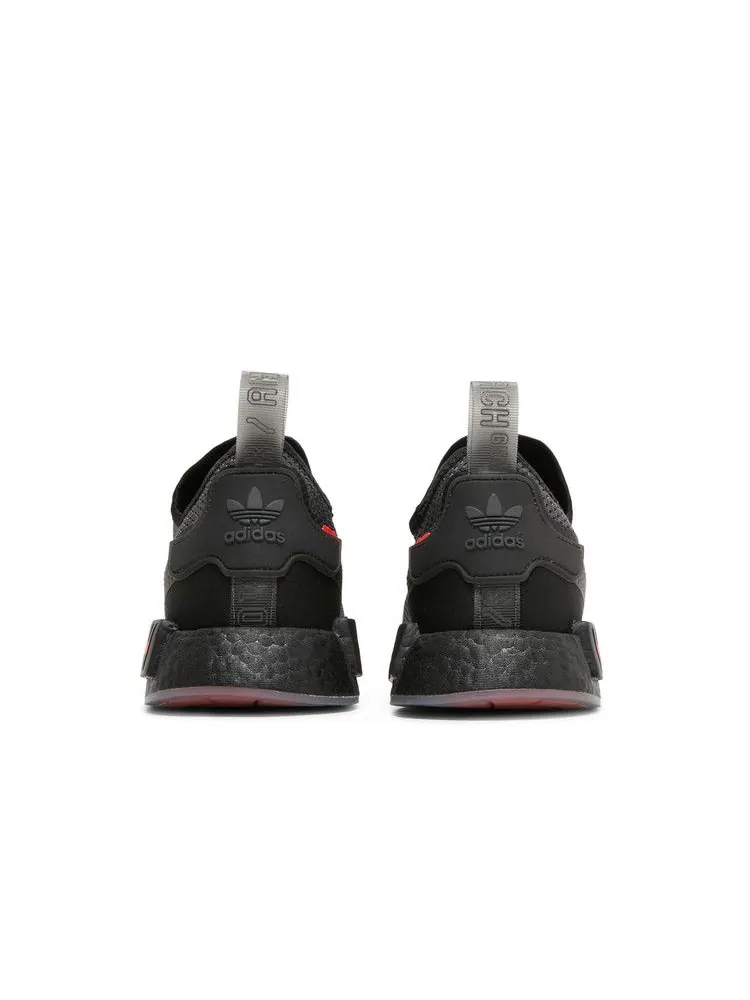 Кроссовки adidas NMD_R1 Spectoo 'Black Solar Red' — изображение 7 из 9, черный/серый/красный