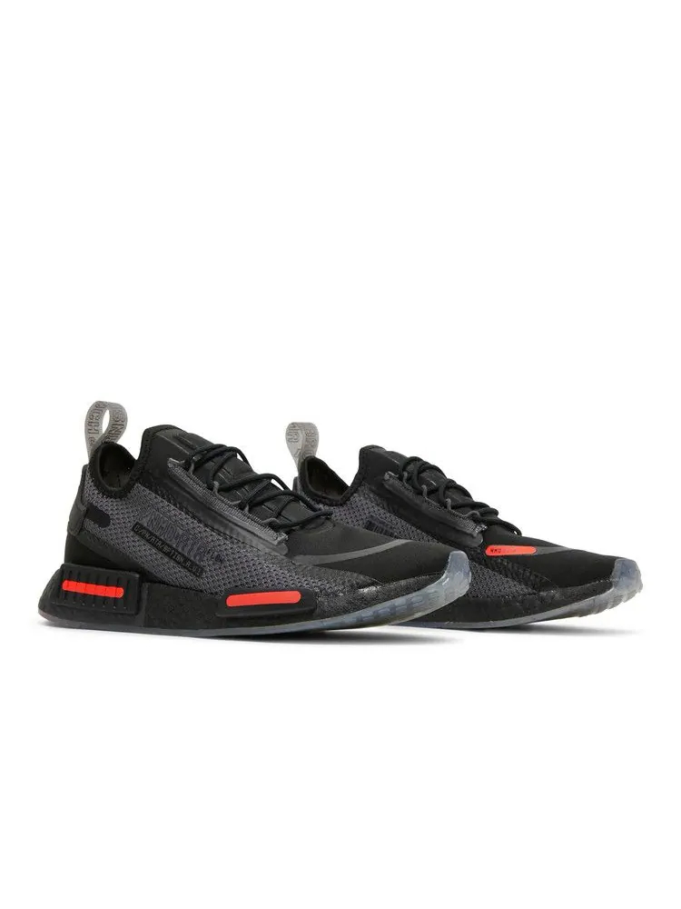 Кроссовки adidas NMD_R1 Spectoo 'Black Solar Red' — изображение 9 из 9, черный/серый/красный