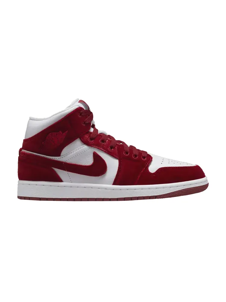 Кроссовки Air Jordan Wmns Air Jordan 1 Mid Red Velvet — изображение 1 из 1, красный
