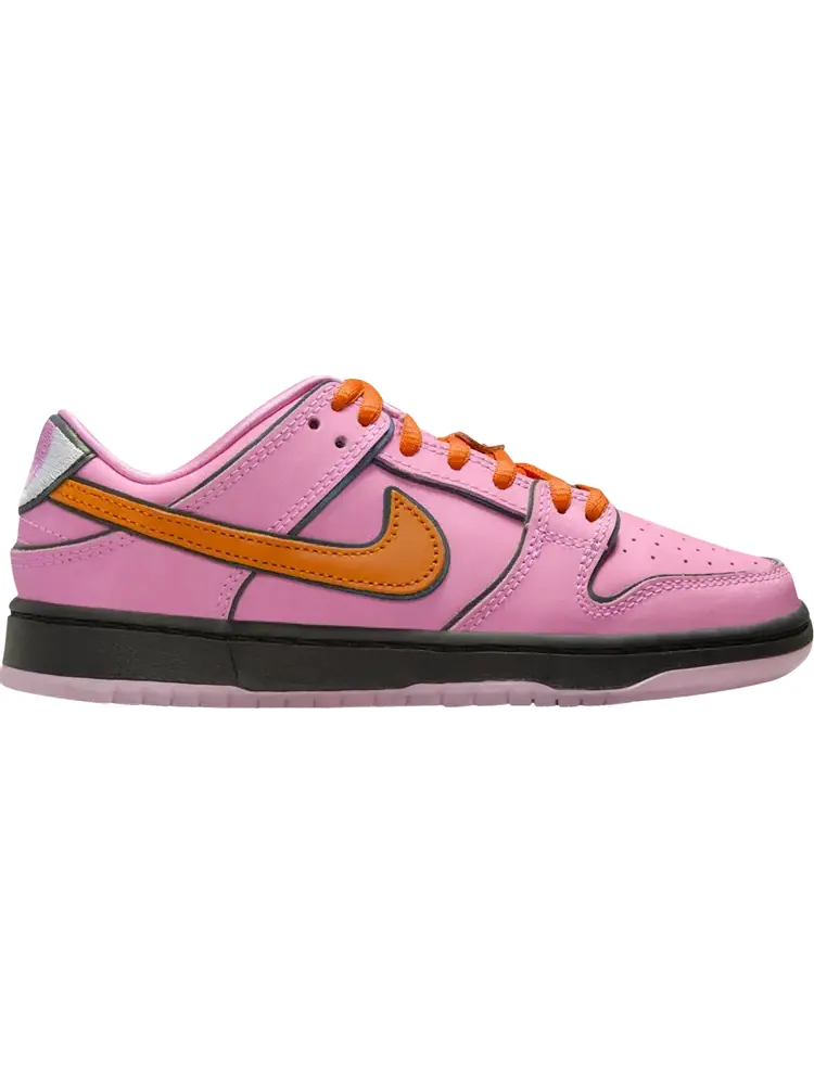 Кроссовки The Powerpuff Girls x Dunk Low Pro SB QS PS 'Blossom' — изображение 1 из 1, розовый