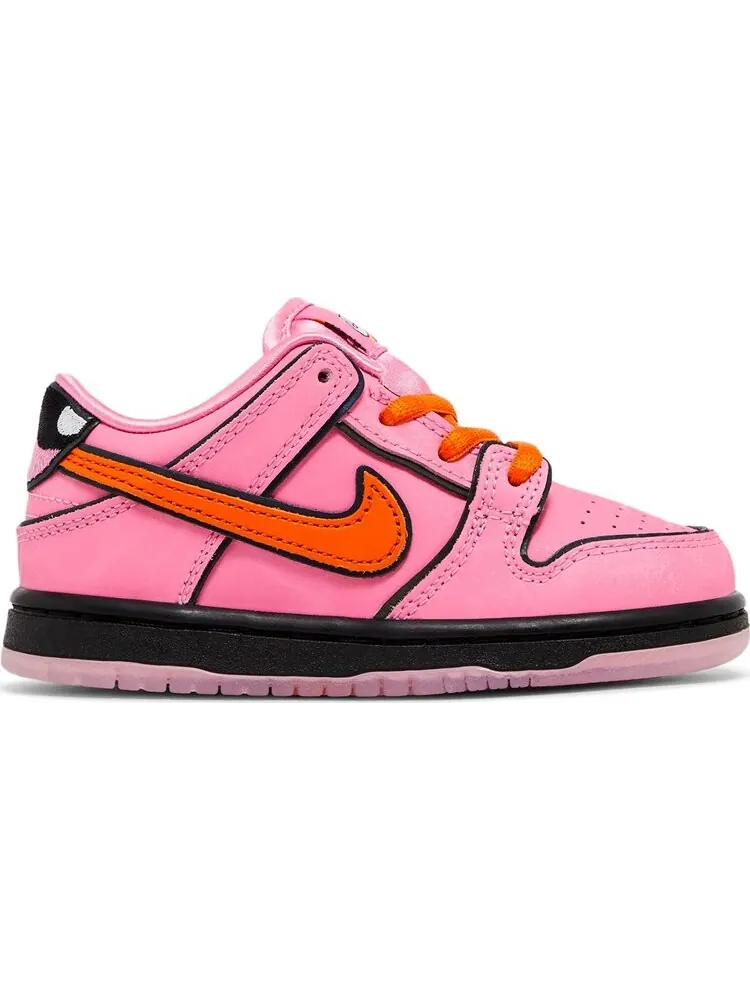 Кроссовки The Powerpuff Girls x Dunk Low Pro SB QS TD 'Blossom' — изображение 1 из 4, розовый