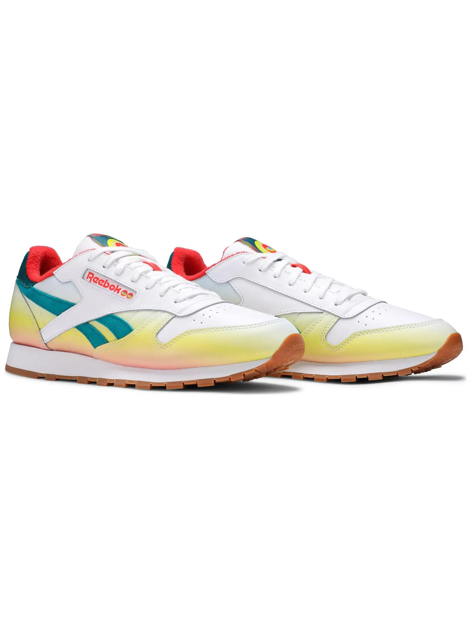 Кроссовки classic leather fp '4/20' Reebok — изображение 2 из 5, белый