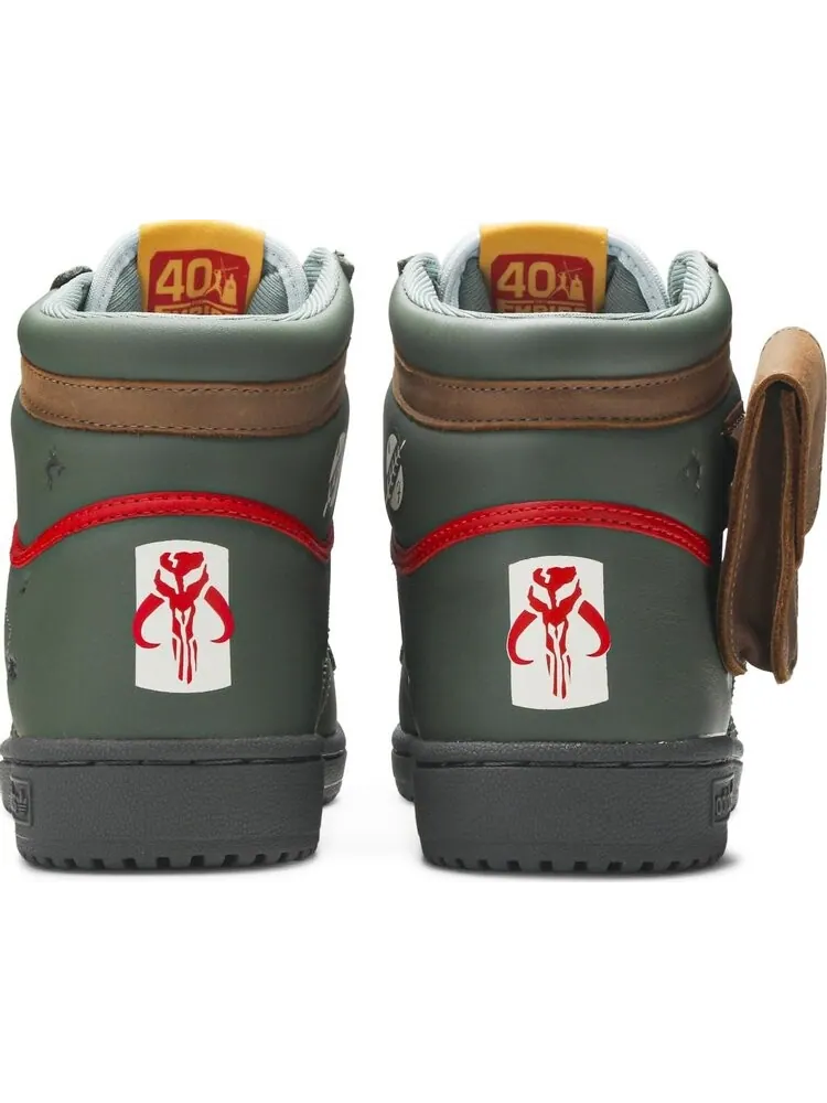 Кроссовки Adidas Star Wars x Top Ten Hi 'Boba Fett' — изображение 6 из 8, зеленый