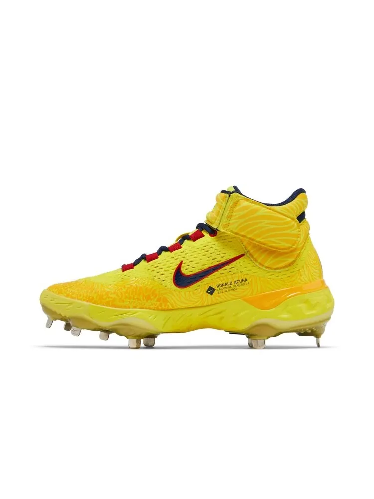 Кроссовки Nike Alpha Huarache Elite 4 Mid — изображение 3 из 4, желтый