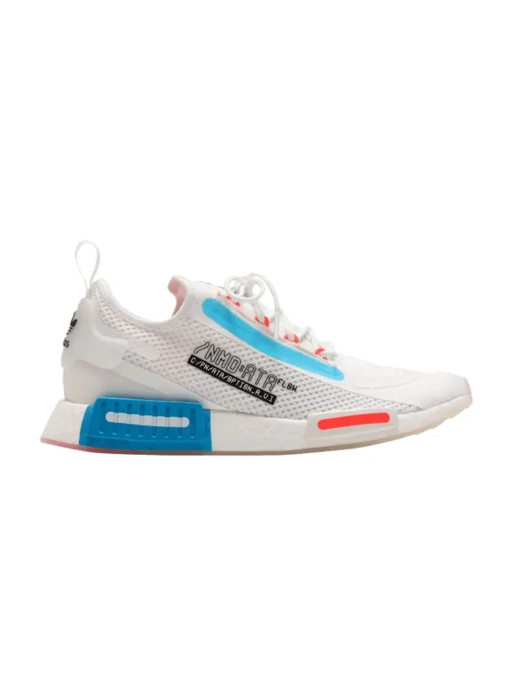 Кроссовки adidas NMD_R1 Spectoo 'White Shock Blue' — изображение 1 из 1, белый/красный/синий