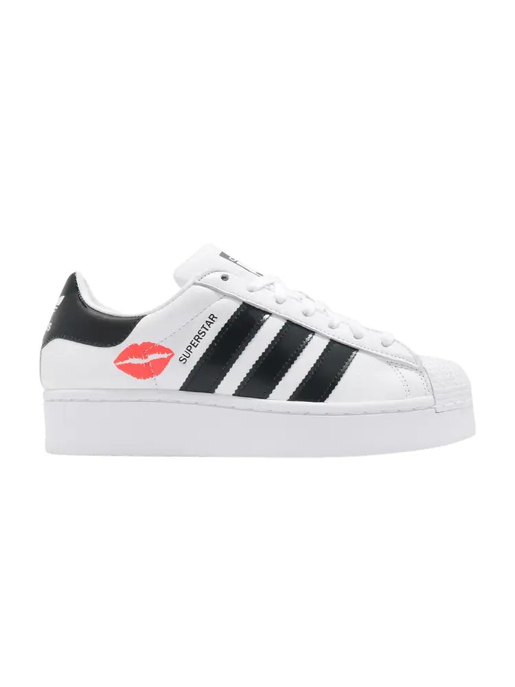Кроссовки adidas Wmns Superstar Bold 'Lip Print' — изображение 1 из 1, белый/черный/серебристый