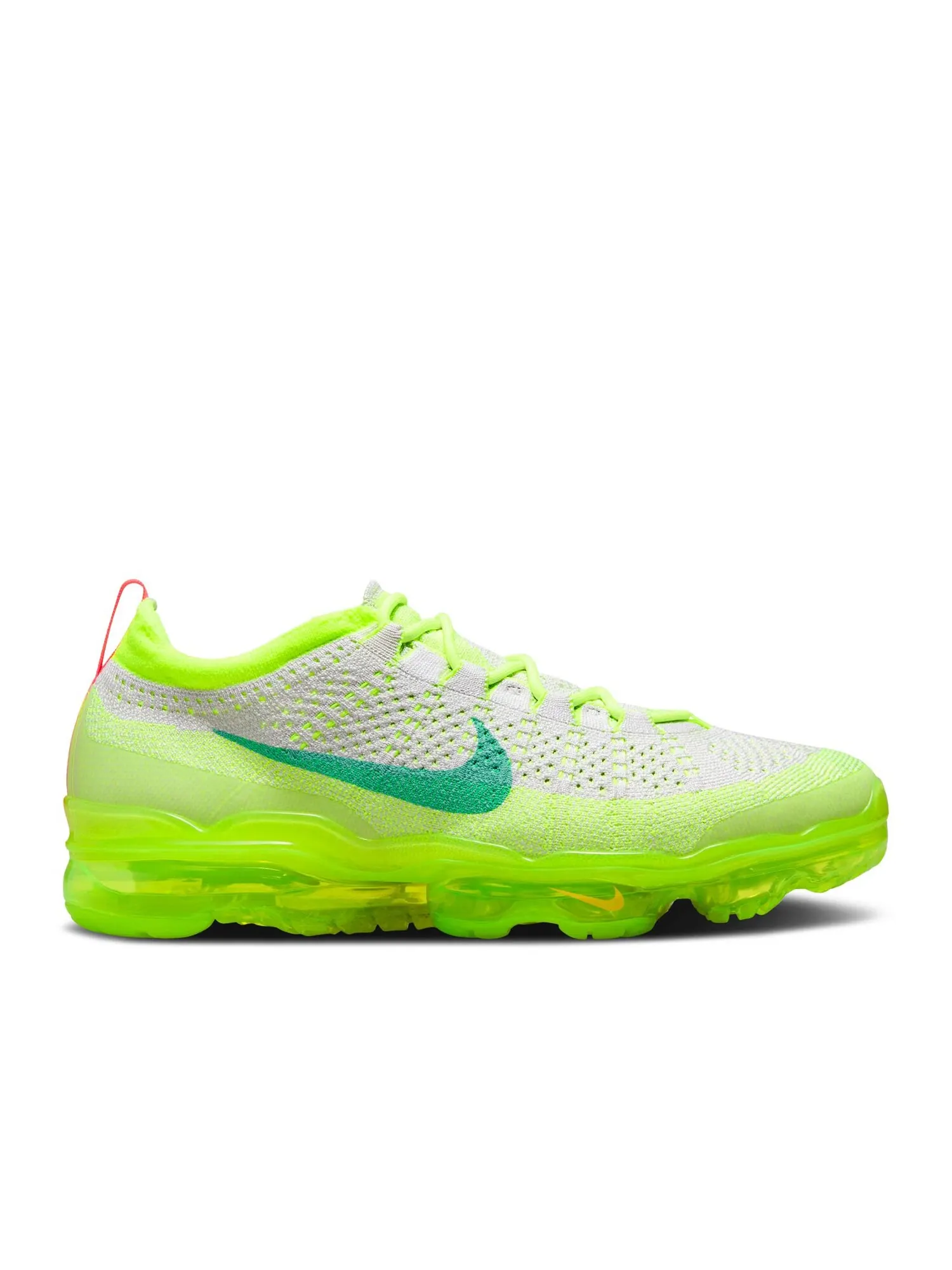 Кроссовки Nike Air Vapormax 2023 Flyknit 'Vast Grey Volt' — изображение 1 из 1, зеленый