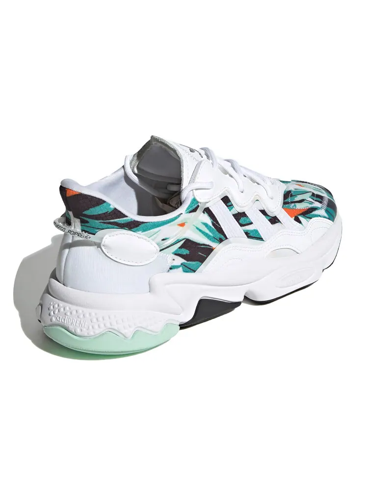 Кроссовки Adidas Originals Ozweego Geometric Jungle Print Unisex — изображение 3 из 6, белый