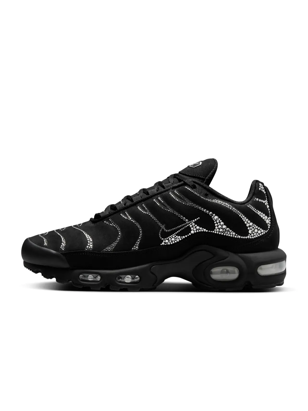 Кроссовки женские Swarovski x Nike Air Max Plus — изображение 1 из 10, черный/белый