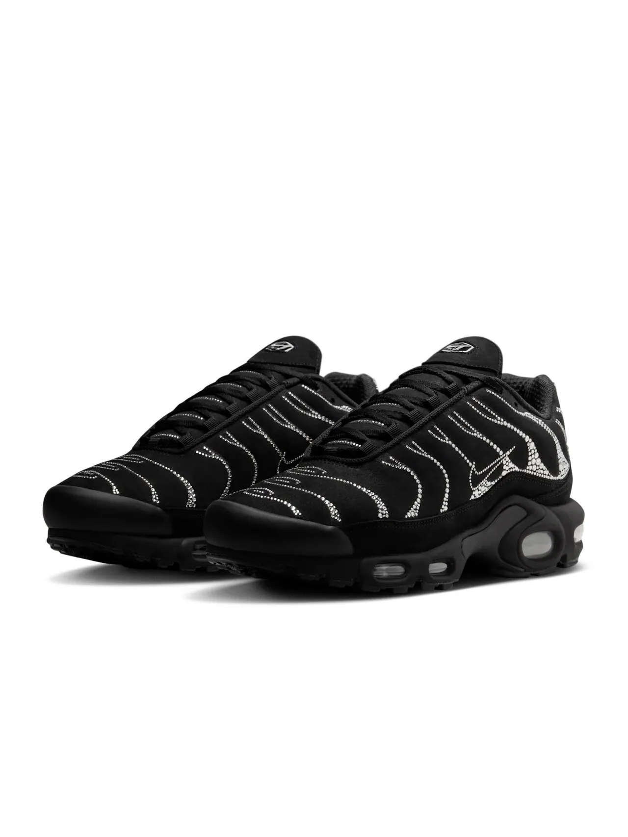 Кроссовки женские Swarovski x Nike Air Max Plus — изображение 2 из 10, черный/белый