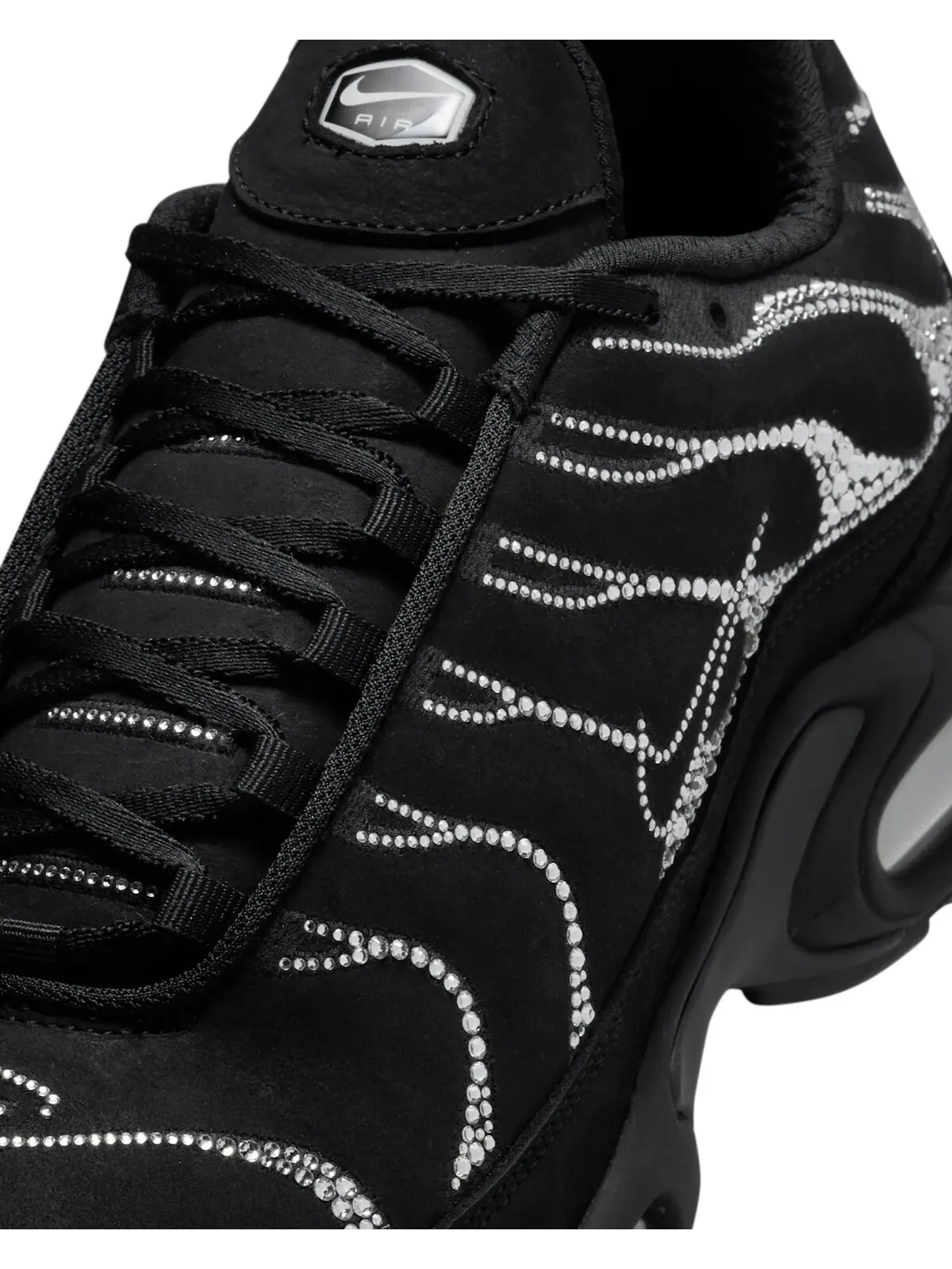 Кроссовки женские Swarovski x Nike Air Max Plus — изображение 7 из 10, черный/белый