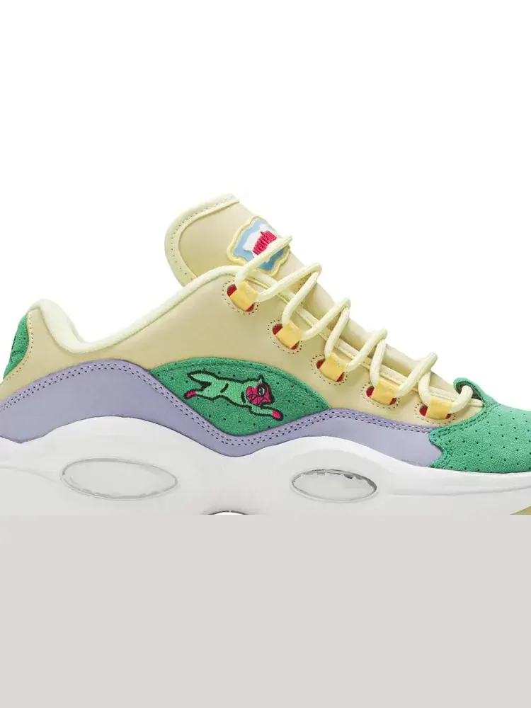 Кроссовки bbc ice cream x question low 'yellow lilac glow' Reebok — изображение 2 из 8, желтый