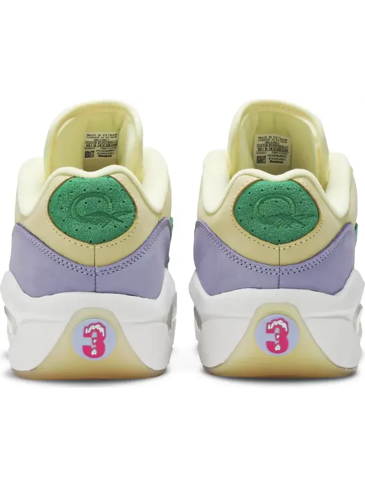 Кроссовки bbc ice cream x question low 'yellow lilac glow' Reebok — изображение 6 из 8, желтый