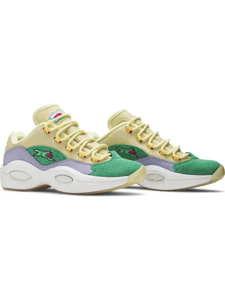Кроссовки bbc ice cream x question low 'yellow lilac glow' Reebok — изображение 8 из 8, желтый