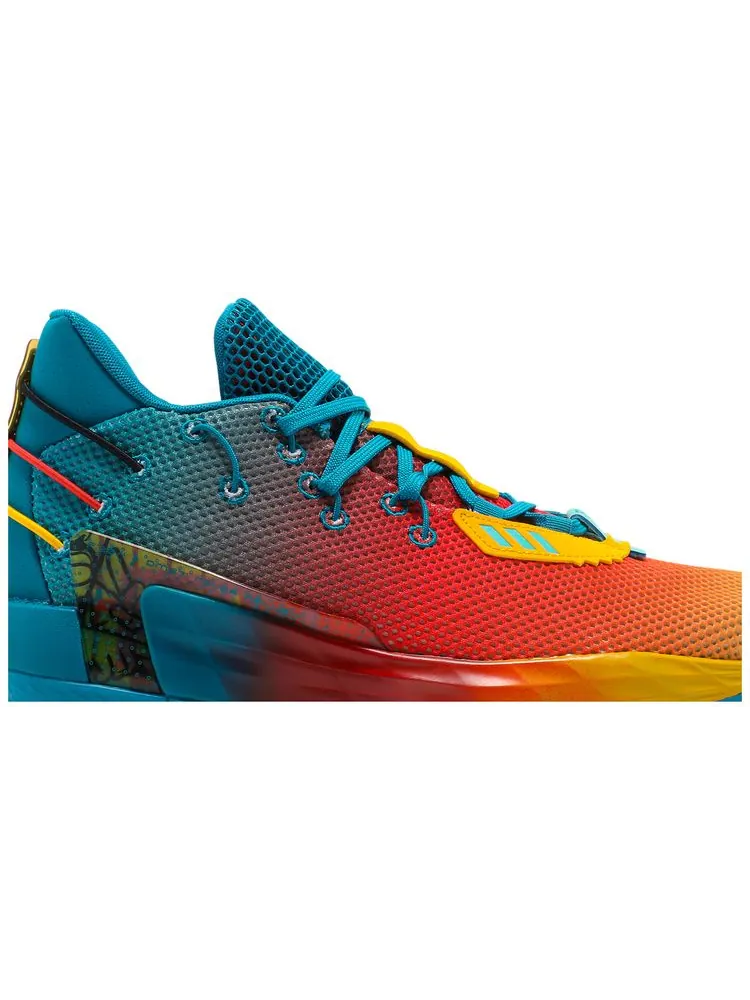 Кроссовки adidas Dame 7 GCA 'Avatar' — изображение 2 из 6, оранжевый