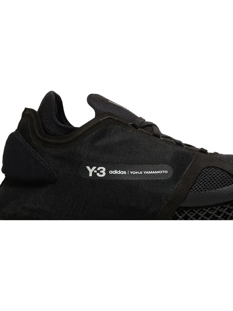 Кроссовки Adidas Y-3 Runner 4D IOW 'Black' — изображение 2 из 8, черный