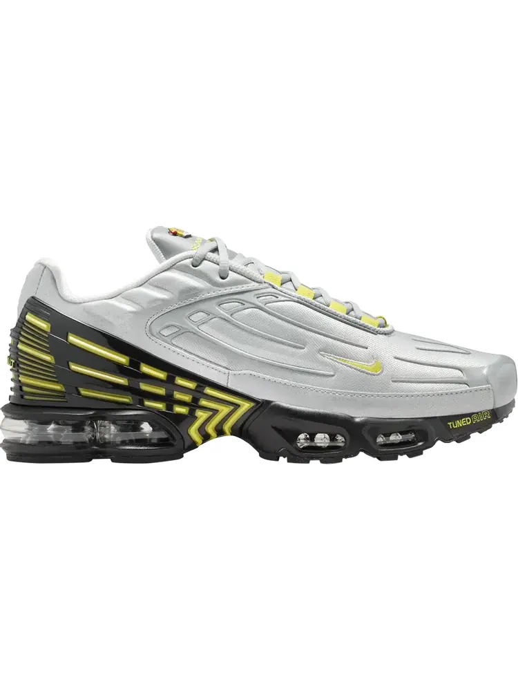 Кроссовки Air Max Plus 3 'Metallic Silver Opti Yellow' — изображение 1 из 1, серебряный