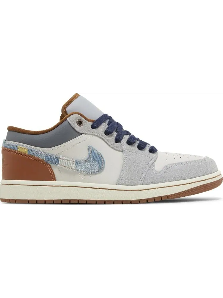 Кроссовки Air Jordan 1 Low SE 'Repaired Denim Swoosh' — изображение 1 из 4, бежевый