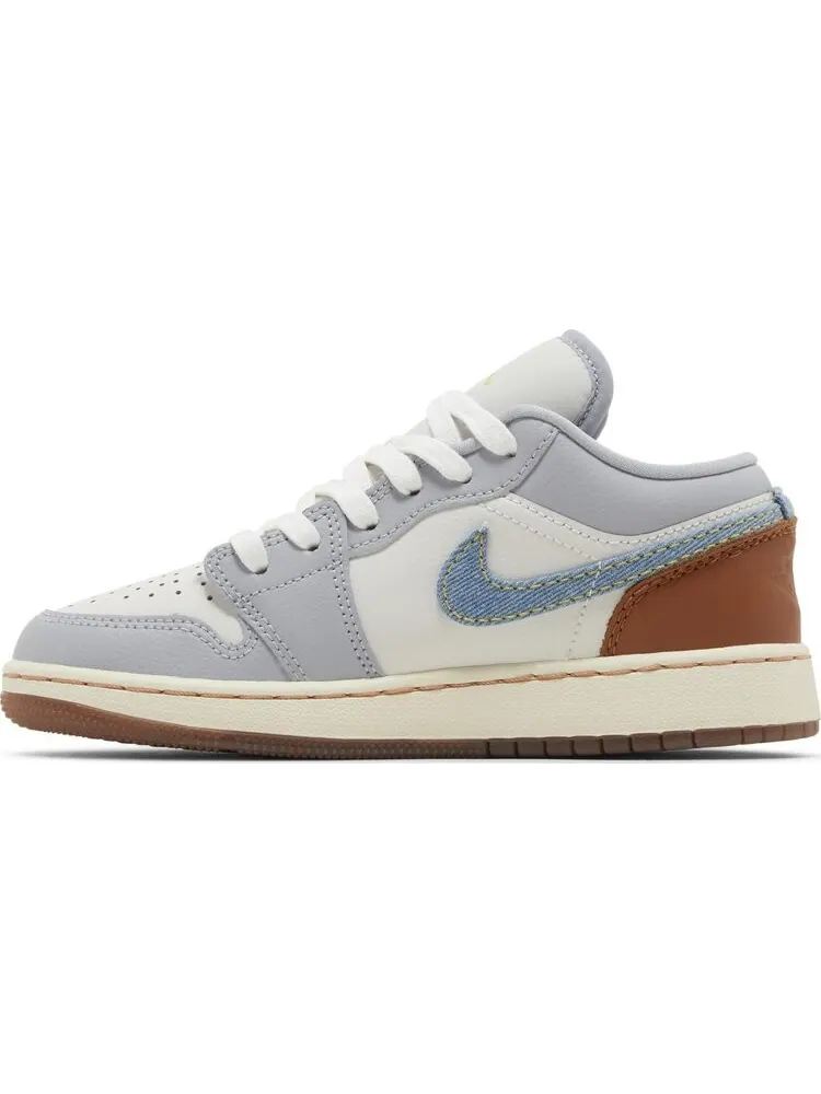 Кроссовки Jordan 1 Low SE GS 'Sashiko' — изображение 3 из 4, бежевый