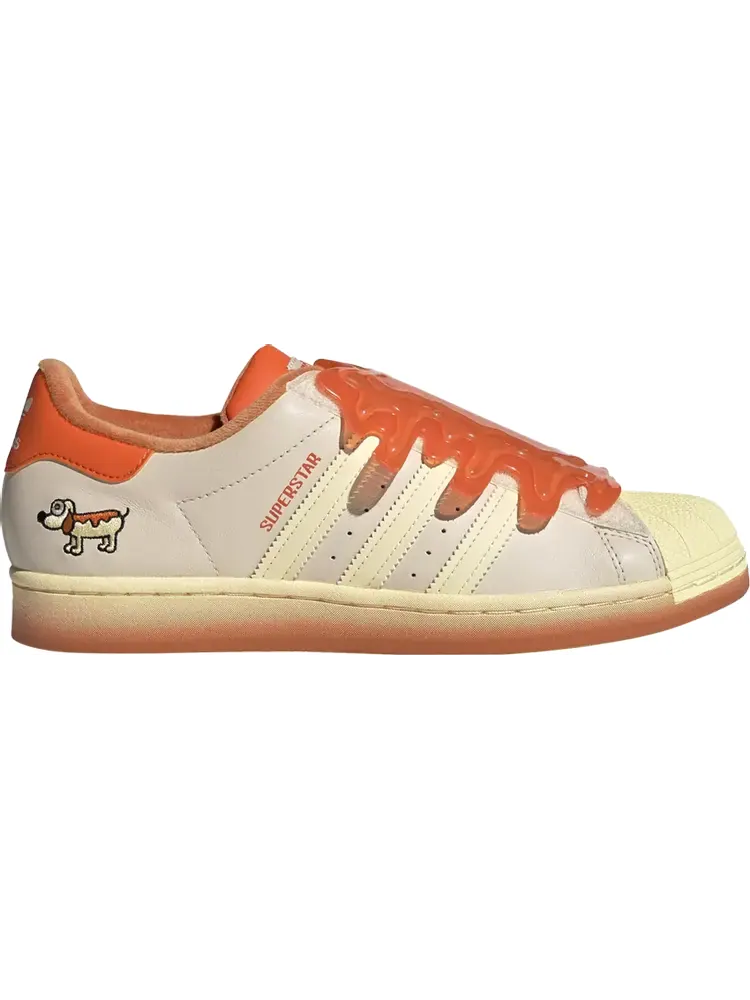 Кроссовки Adidas Melting Sadness x Superstar 'Hotdog' — изображение 1 из 1, оранжевый