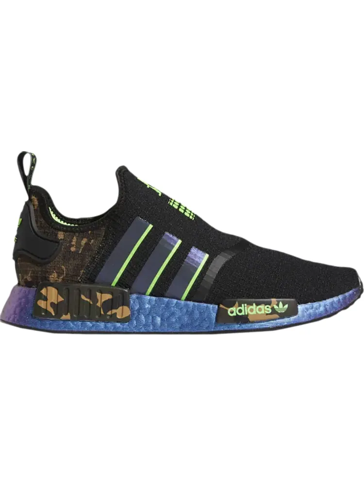 Кроссовки Adidas JuJu Smith-Schuster x NMD_R1 'Black Camo Print' — изображение 1 из 1, черный