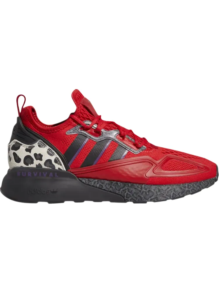 Кроссовки Adidas Jalen Ramsey x ZX 2K Boost 'Survival Is Rare' — изображение 1 из 1, красный