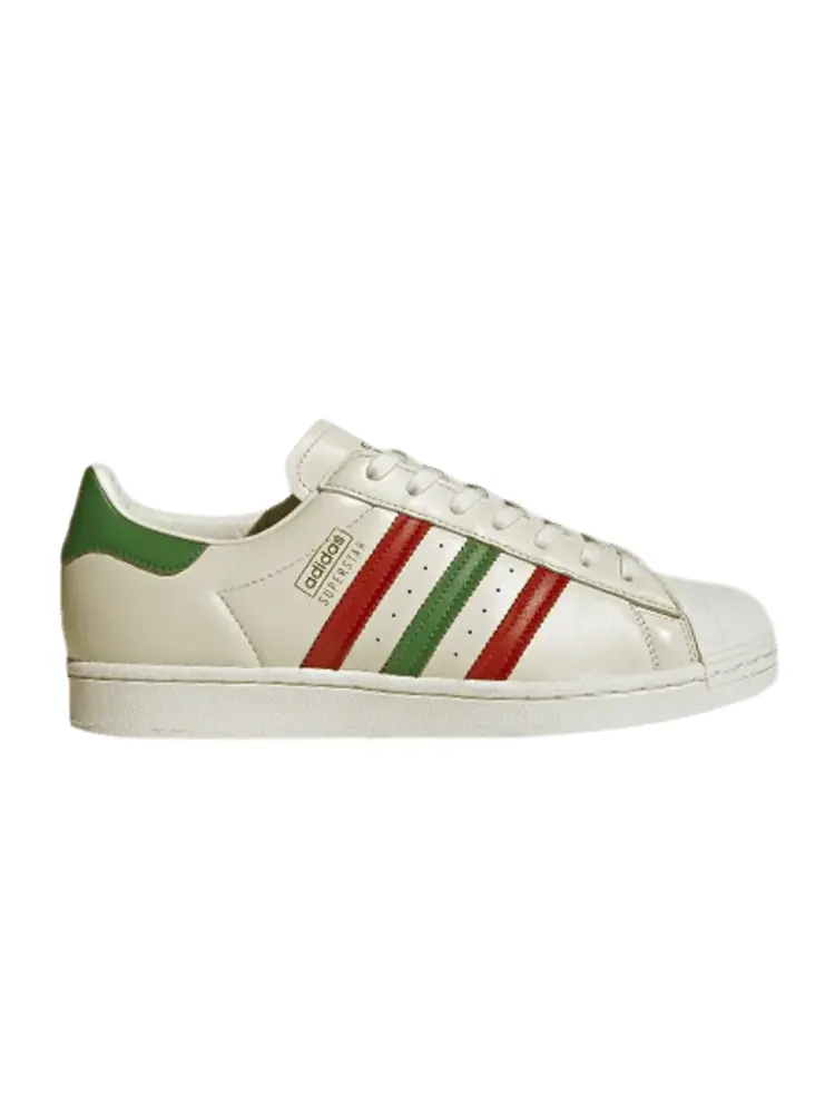 Кроссовки adidas Superstar 'Off White Scarlet Green' — изображение 1 из 1, белый//зеленый