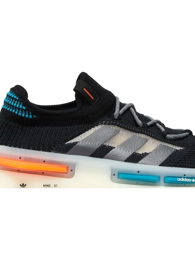Кроссовки NMD_S1 'Black Teal Orange' — изображение 2 из 4, черный