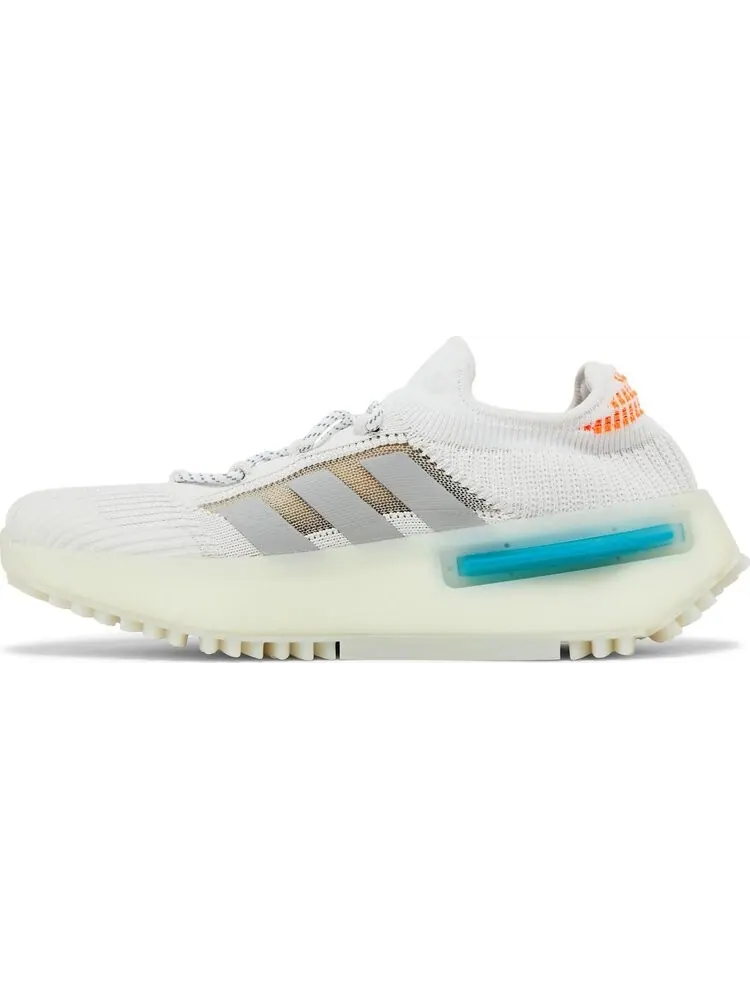 Кроссовки NMD_S1 'White Orange Teal' — изображение 3 из 4, белый