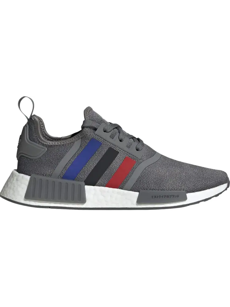 Кроссовки Adidas NMD_R1 'Grey Scarlet Blue' — изображение 1 из 1, серый