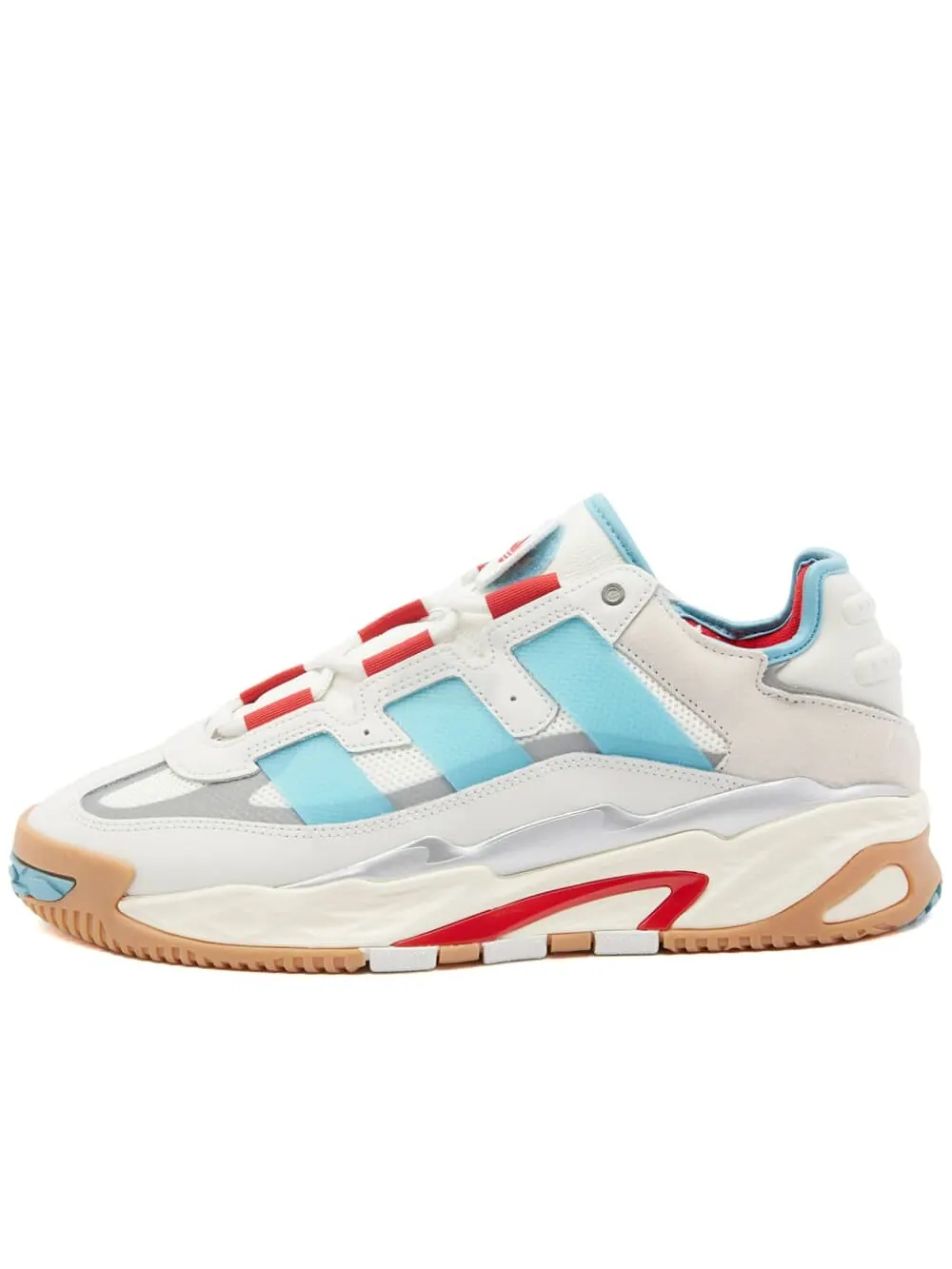 Кроссовки Adidas Originals Niteball Unisex — изображение 1 из 5, белый/красный/голубой