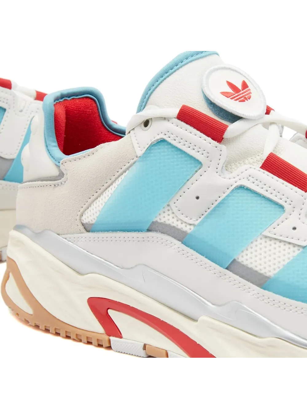 Кроссовки Adidas Originals Niteball Unisex — изображение 3 из 5, белый/красный/голубой
