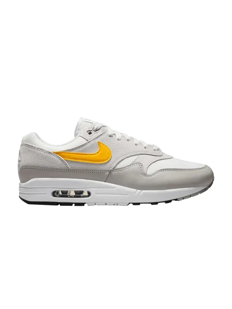 Кроссовки Nike Air Max 1 Essential 'Summit White University Gold' — изображение 1 из 1, белый/золотистый/зеленый